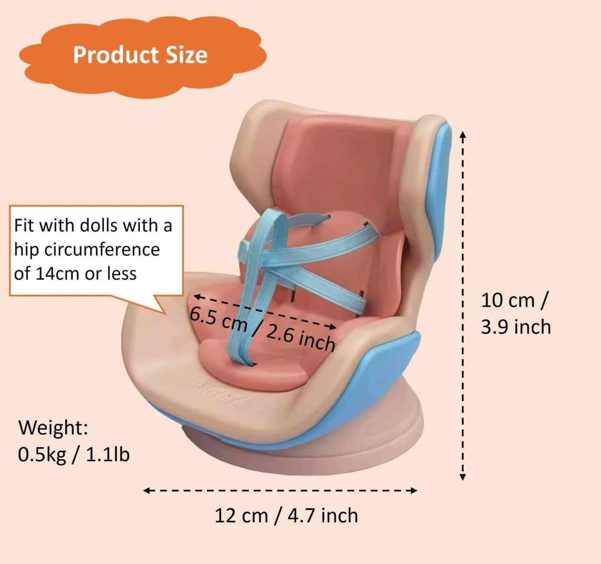 SwagBubus Premium Car Seat for Labubu – Roll With Style